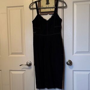Express Black Midi Dress